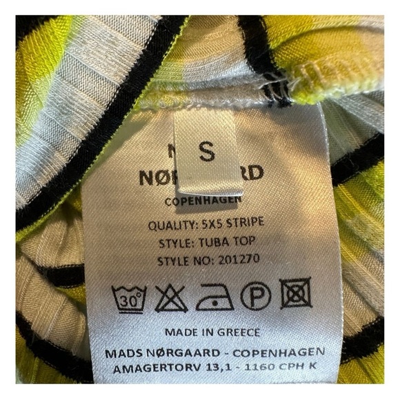 EUC - Slim Fit - Striped Long Sleeve Top - Yellow and Black - S - Picture 3 of 3